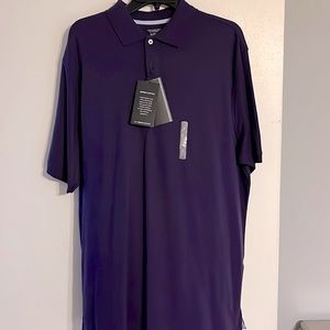 Mens short sleeve polo shirt. Purple and great casual with any bottom.